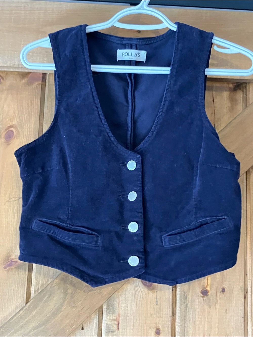 Rollas Dallas corduroy navy vest